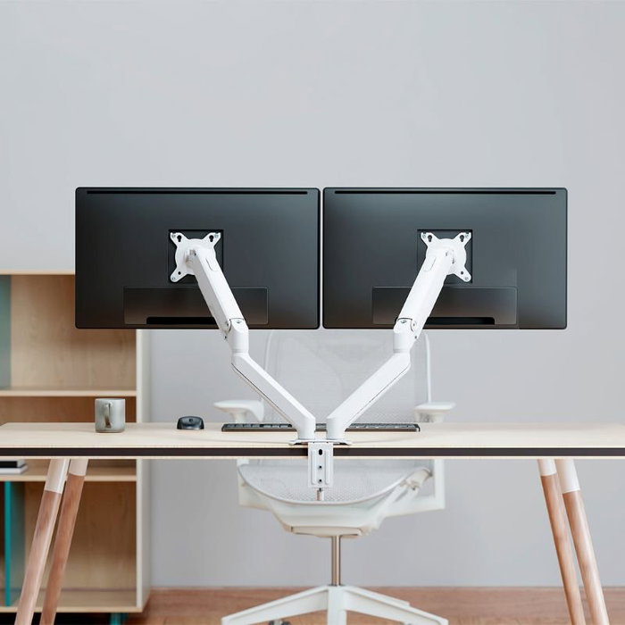 Aisens DT32TSR-439 Soporte de Mesa para 2 Monitores/TV 17-32 Pulgadas Blanco Aisens DT32TSR-439 Soporte de Mesa para 2 Monitores/TV 17-32 Pulgadas Blanco